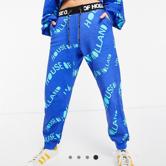 House of holland blue sweatpants medium - Picture 2 of 7